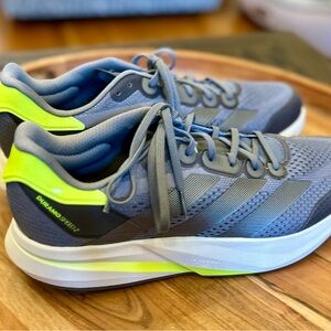 Adidas Duramo Speed 2 Grey/Iron Metallic/Lucid Lemon Sz 14 NEW w/out Box